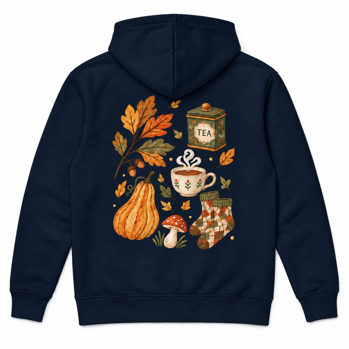 Fall Hoodie - French Navy - back
