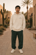 OMNIPRESENT Saudi Heritage ivory hoodie front