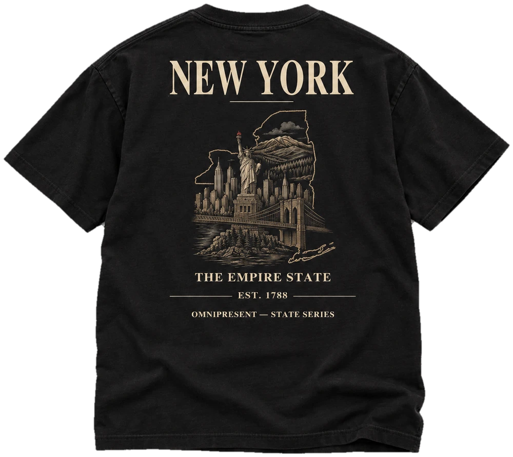 New York back-print tee from The States Collection